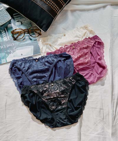 【northerly bra フィットシリーズ 楽盛りフィット】　ストレッチレース　ノーマルショーツ2WAY単品　M/L　【northerly】